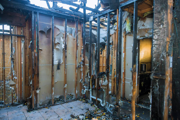 Professional Fire Damage Removal technician working in St. Albans, VT